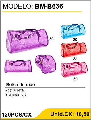 Bolsa de mão 120PCS/CX Unid.CX: 16,50