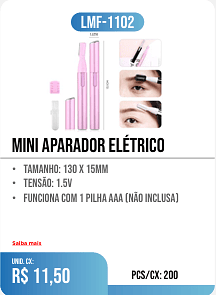 mini aparador elétrico PCS/CX: 200 UNID. CX: r$ 11,50