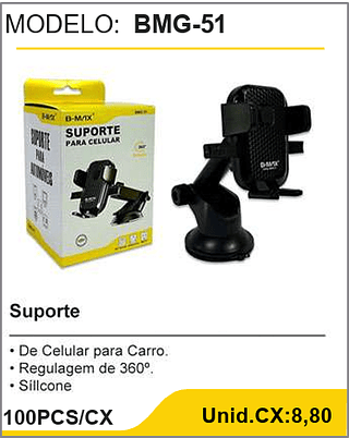 Suporte 100PCS/CX Unid.CX:8,80