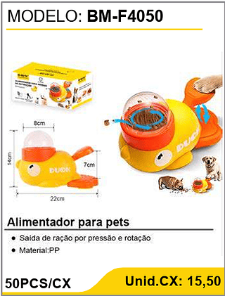 Alimentador para pets 50PCS/CX Unid.CX: 15,50
