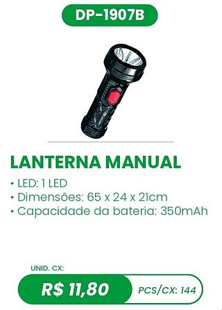 LANTERNA MANUAL 144PÇ=11,80$