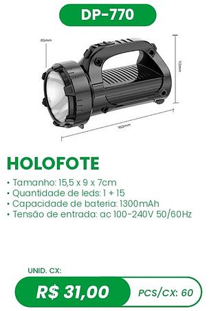 HOLOFOTE 60PÇ=31$