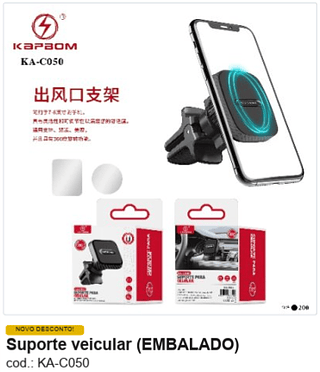 Suporte veicular R$ 7,2 PC/CX:200