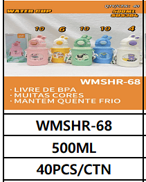 500ML UNID. CX: R$ 25,00 PCS/CX: 40