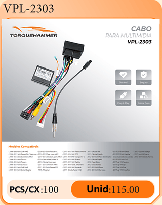 CABO PARA MULTIMIDIA PCS/CX:100 Unid:115.00