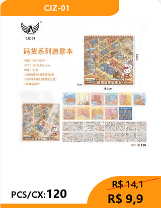 livro de cenário PCS/CX:120 R$ 9,9