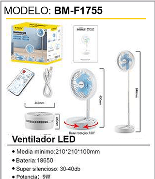 Ventilador LED 24PCS/CX Unid.CX: 73,00