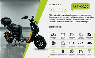 Moto Eletrica R$ 6300.00