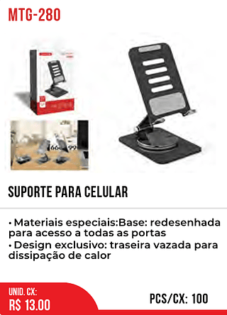 SUPORTE PARA CELULAR 100pç=13$