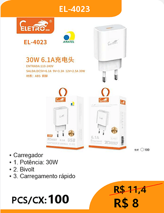 FONTE USB PCS/CX:100 R$8