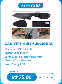 CANIVETE MULTIFUNCIONAL UNID. CX: R$ 75,00 PCS/CX: 40