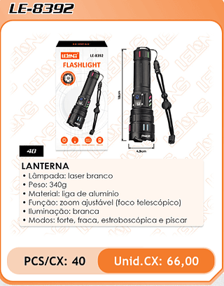 LANTERNA 40PÇ=66$