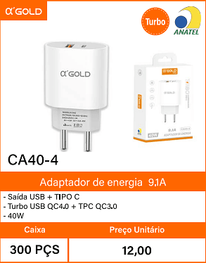 Adaptador de energia9.1A - Caixa 300 PCS Preco Unitario 12,00