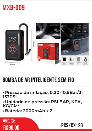 Bomba De Ar Inteligente Sem Fio 20pç=90$