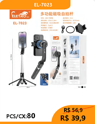 BASTÃO DE SELFIE PCS/CX:80 R$39,9