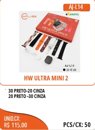 HW ULTRA MINI 2 UNID.CX:RS 115.00 PCS/CX:50