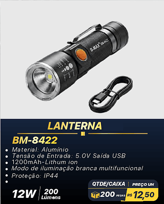 LANTERNA 200PÇS R$12,50