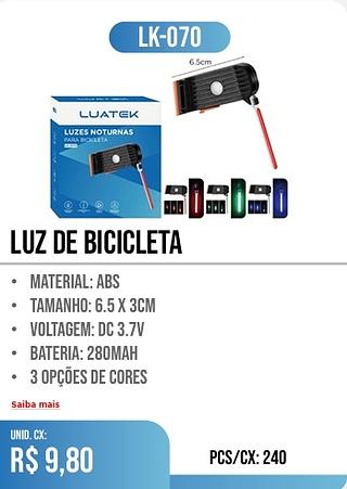 LUZ DE BICICLETA 240PÇ=9,80$