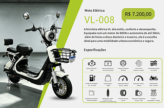 Moto Eletrica R$ 6480.00