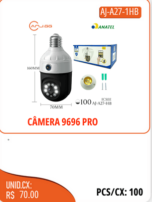 CAMERA 9696 PRO UNID.CX:RS 70.00 PCS/CX:100