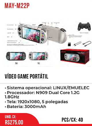 VÍDEO GAME PORTÁTIL 40pç=275$