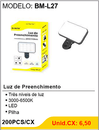 Luz de Preenchimento 200PCS/CX Unid.CX: 6,50