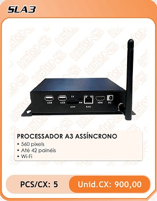 PROCESSADOR A3 ASSÍNCRONO 5PÇ=900$