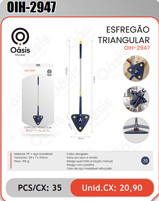 ESFREGAOTRIANGULAR PCS/CX:35 Unid.CX: 20,90