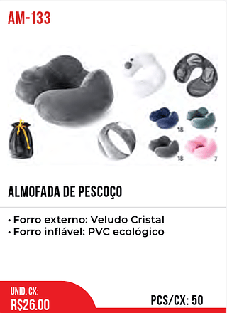 ALMOFADA DE PESCOÇO 50pç=26$