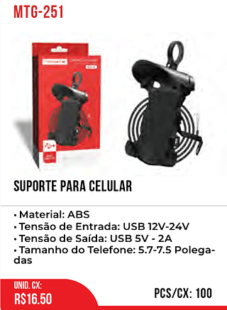 Suporte Para Celular 100pç=16,5$