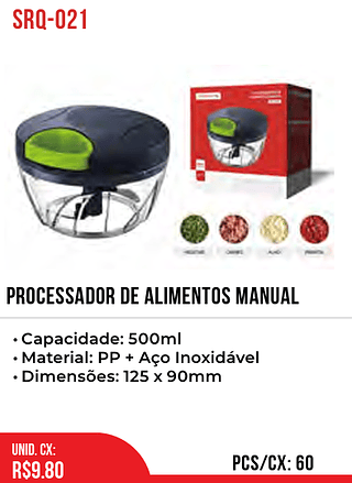 Processador De Alimentos Manual 60PÇ=9,8$