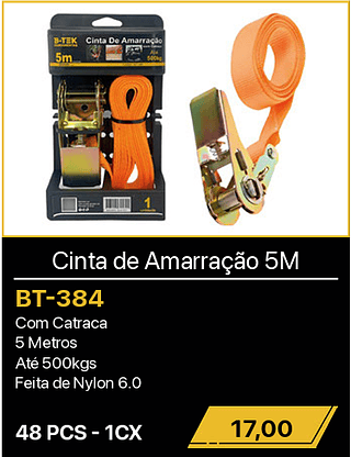 Cinta de Amarração 5M 48PCS R$17,00