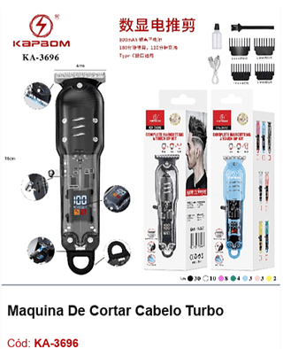Maquina De Cortar Cabelo Turbo R$ 18 PCS/CX:60