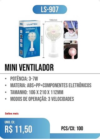 MINI VENTILADOR 100PÇ=11,5$