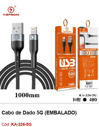 Cabo de Dado 5G R$ 4,32 PCS/CX:400