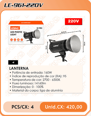 LANTERNA 4PÇ=420$
