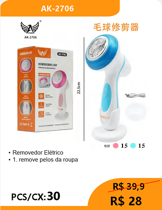 Removedor Elétrico PCS/CX:30 R$ 28