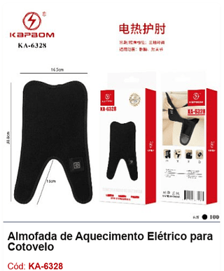 Almofada de Aquecimento Elétrico para Cotovelo R$ 15,3 PCS/Cx: 100