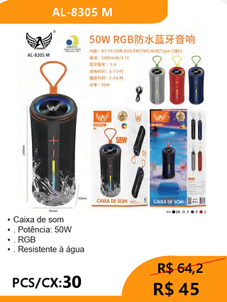 Caixa de som PCS/CX:30 R$ 45