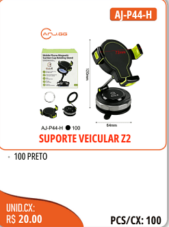 SUPORTE VEICULAR Z2 UNID.CX:RS 20.00 PCS/CX:100