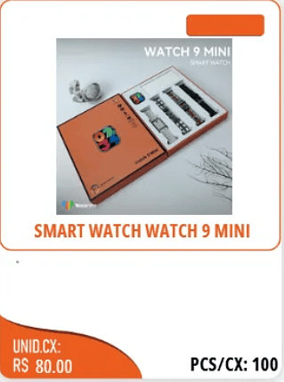 SMART WATCH WATCH 9 MINI UNID.CX:RS 80.00 PCS/CX:100