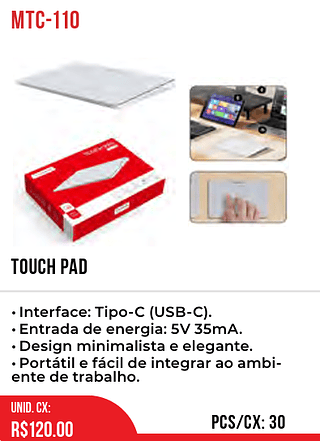 TOUCH PAD 30pç=120$