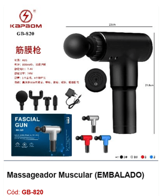 Massageador Muscular R$ 54 PCS/Cx: 24