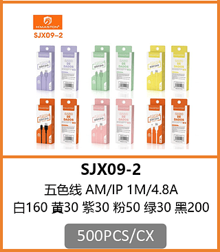 CABO LIGHTNING 500PCS/CX R$:3,57