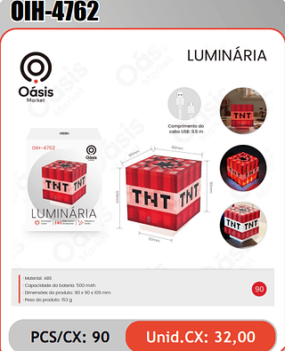 LUMINARIA PCS/CX: 90 Unid.CX: 32,00