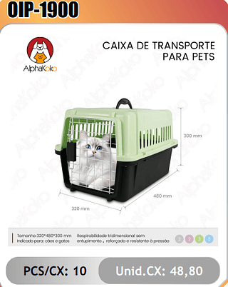 CAIXA DE TRANSPORTE PCS/CX:10 Unid.CX: 48,80