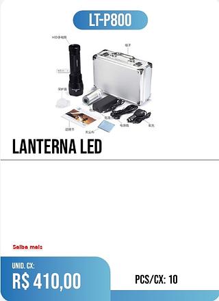 LANTERNA LED 10PÇ=410$