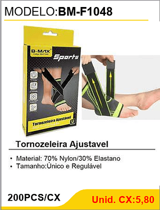 Tornozeleira Ajustavel 200PCS/CX Unid. CX:5,80