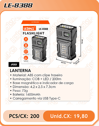 LANTERNA 200PÇ=19,8$