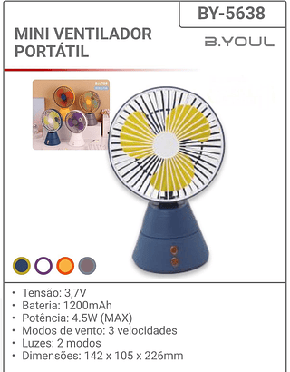 MINI VENTILADOR Caixa 60 PCS Preco Unitario 25.00